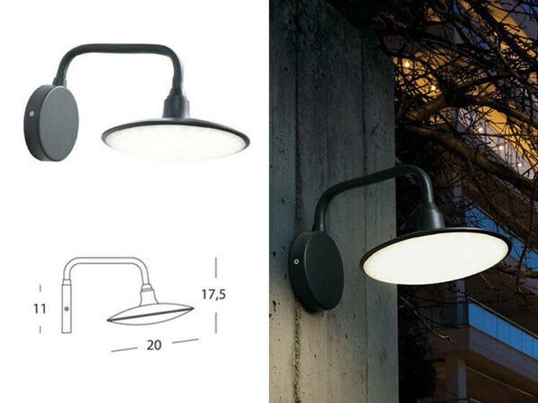 Applique Piatta in Alluminio Led 18 W Focus | Sovil