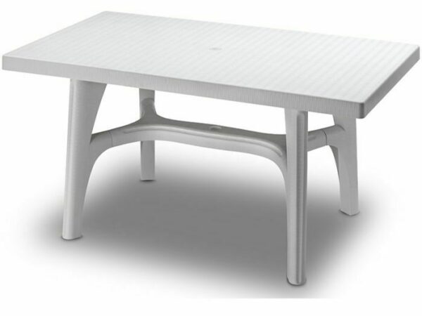 Tavolo da Esterno in Resina 140 X 80 Cm Antracite | Scab 3