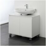 Mobile Sottolavabo Bianco 80 Cm con Ruote | Feridras 6