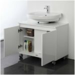 Mobile Sottolavabo Bianco 80 Cm con Ruote | Feridras 7