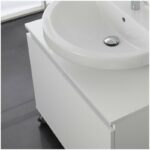 Mobile Sottolavabo Bianco 80 Cm con Ruote | Feridras 8
