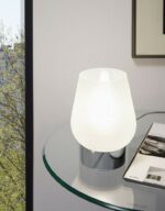 Lampada da Tavolo in Vetro Satinato Damasco | Eglo 6