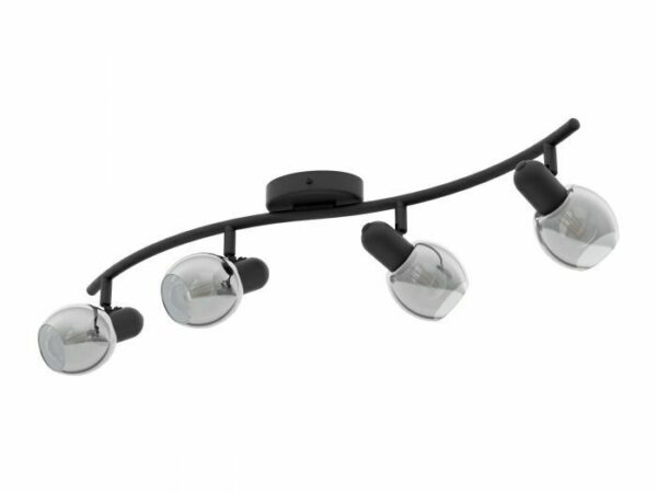 Lampda da Soffitto E14 su Binario Nero Pollica | Eglo