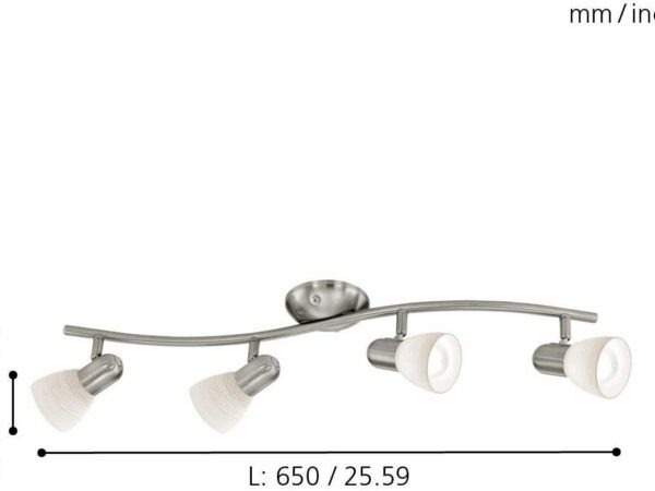 Lampada con 4 Faretti per Interno Dakar | Eglo 3