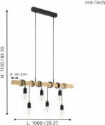 Lampada a Sospensione per Interno Townshend | Eglo 10