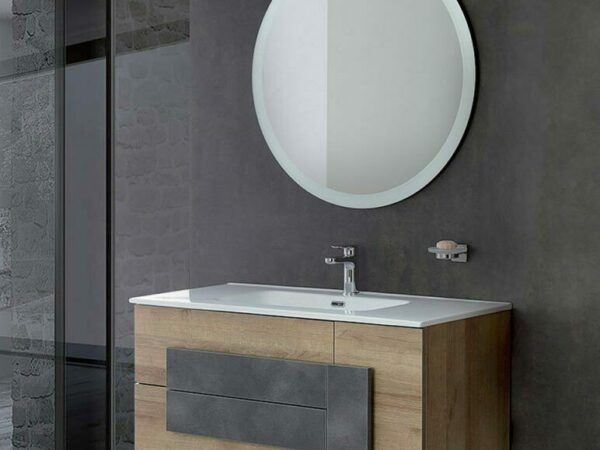 Mobile Bagno Sospeso con Specchio Rotondo Urban