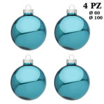 Palline di Natale in Vetro Verde E Argento 6