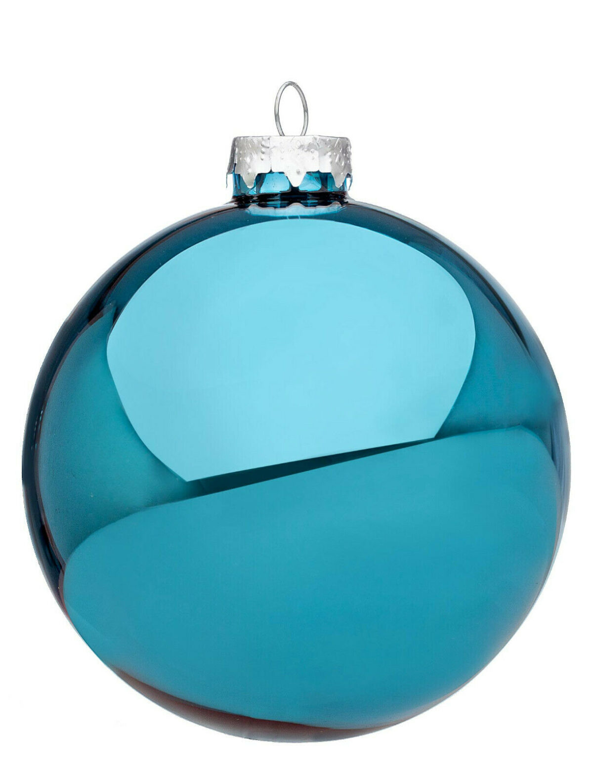 Palline di Natale in Vetro Verde E Argento 5