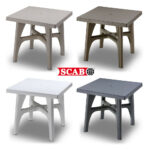 Tavolo da Esterno Intrecciato 80 X 80 Cm | Scab 8