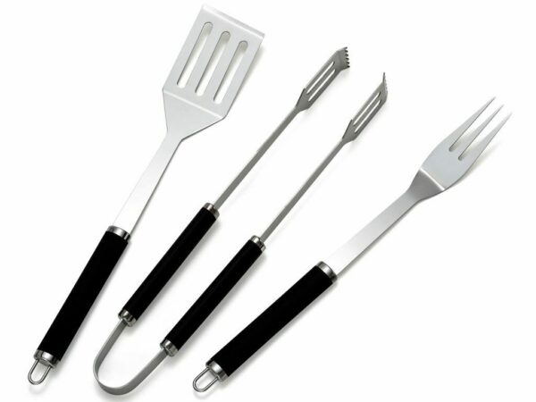 Set Accessori per Barbecue Pinza Forchettone Spatola