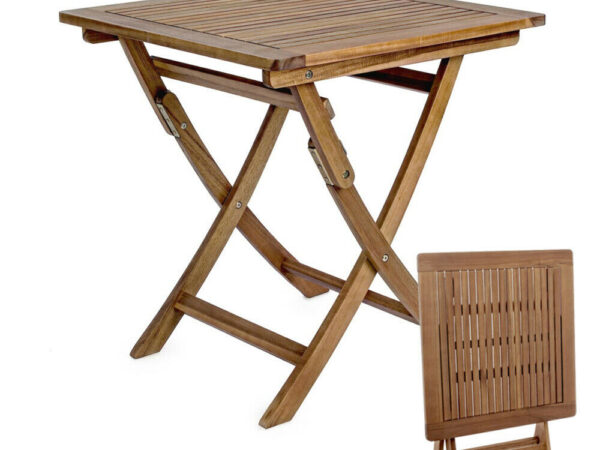 Tavolo in Legno Pieghevole da Esterno 70×70 Noemi