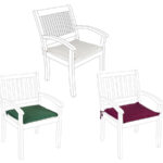 Tavolino con 2 Sedie da Esterno in Alluminio Pieghevole 19