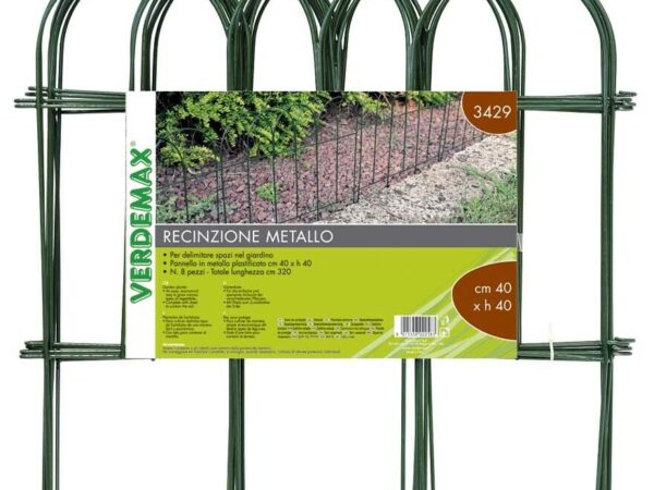 Recinzione in Metallo ad Arco per Aiuole 40×40 | Verdemax