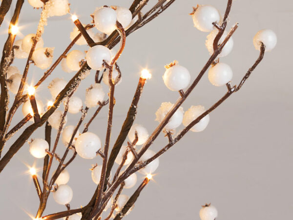 Mini Albero di Natale con Luci Led e Bacche Glow 3