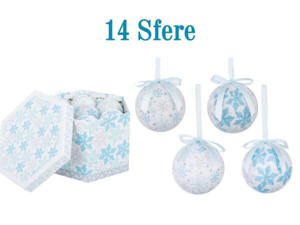 Scatola Regalo con 14 Palle di Natale