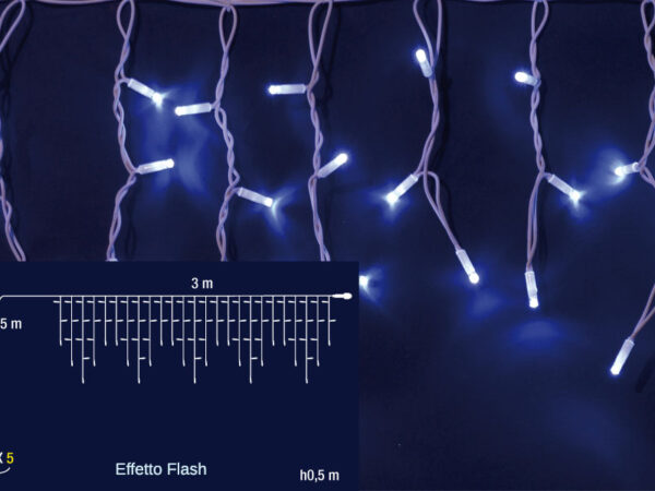 Tenda a Luci Led Connect 3 x 0.9 Mt Effetto Flash