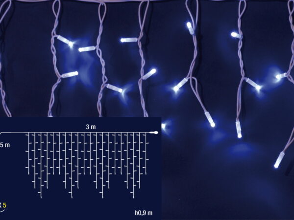 Tenda a Luci Led Connect 3 x 0.9 Mt Effetto Flash