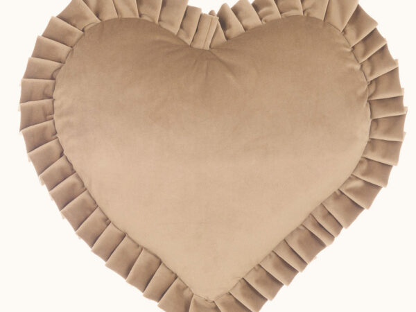 Cuscino Cuore in Velluto con Gala | Blanc Mariclò