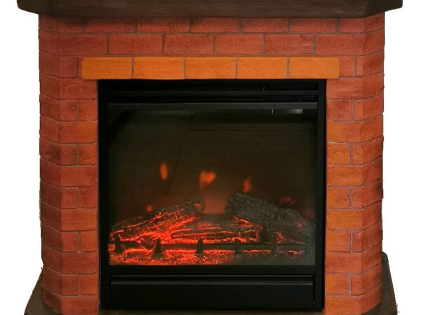 Caminetto Elettrico 1800w a Parete Bricchetto