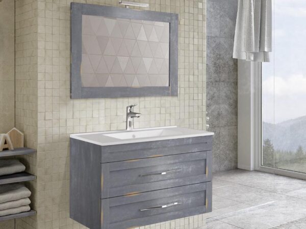 Mobile Bagno Sospeso Shabby Chic Anticato Mimosa