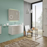 Mobile Bagno Sospeso Bianco 80 Moderno con Lavabo Easy 5