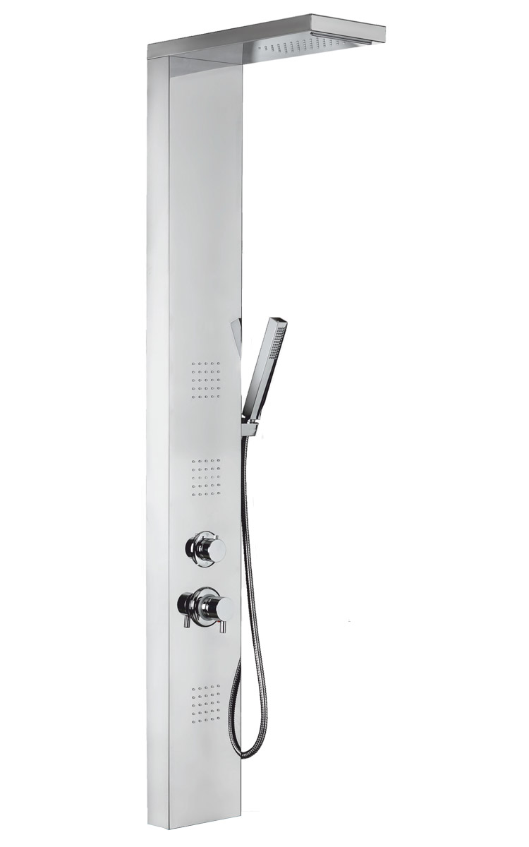 Colonna Doccia in Acciaio Inox a 4 Getti Broadway Metaform 3 Colonna Doccia in Acciaio Inox a 4 Getti Broadway Metaform 3