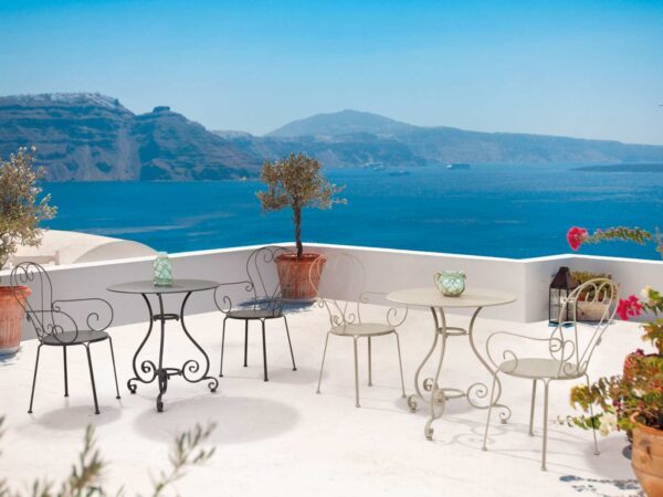 Tavolo Rotondo in Acciaio da Esterno Etienne 3