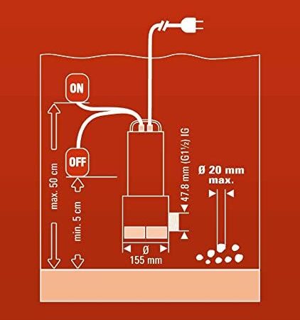 Pompa Sommersa Acque Scure Einhell GC DP 1020 N 3