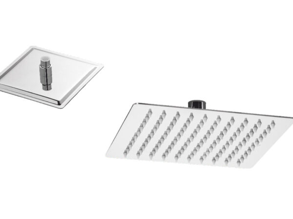 Soffione Doccia Quadrato con Getto Pioggia Top Line Metaform