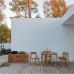 Tavolo da Giardino in Legno e 4 Sedie Noemi 14