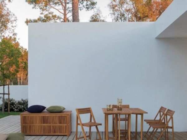 Tavolo da Giardino in Legno e 4 Sedie Noemi 3