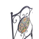 Sedia da Esterno Giardino con Decoro in Ceramica Naxos 9