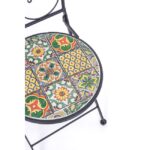 Sedia da Esterno Giardino con Decoro in Ceramica Naxos 8