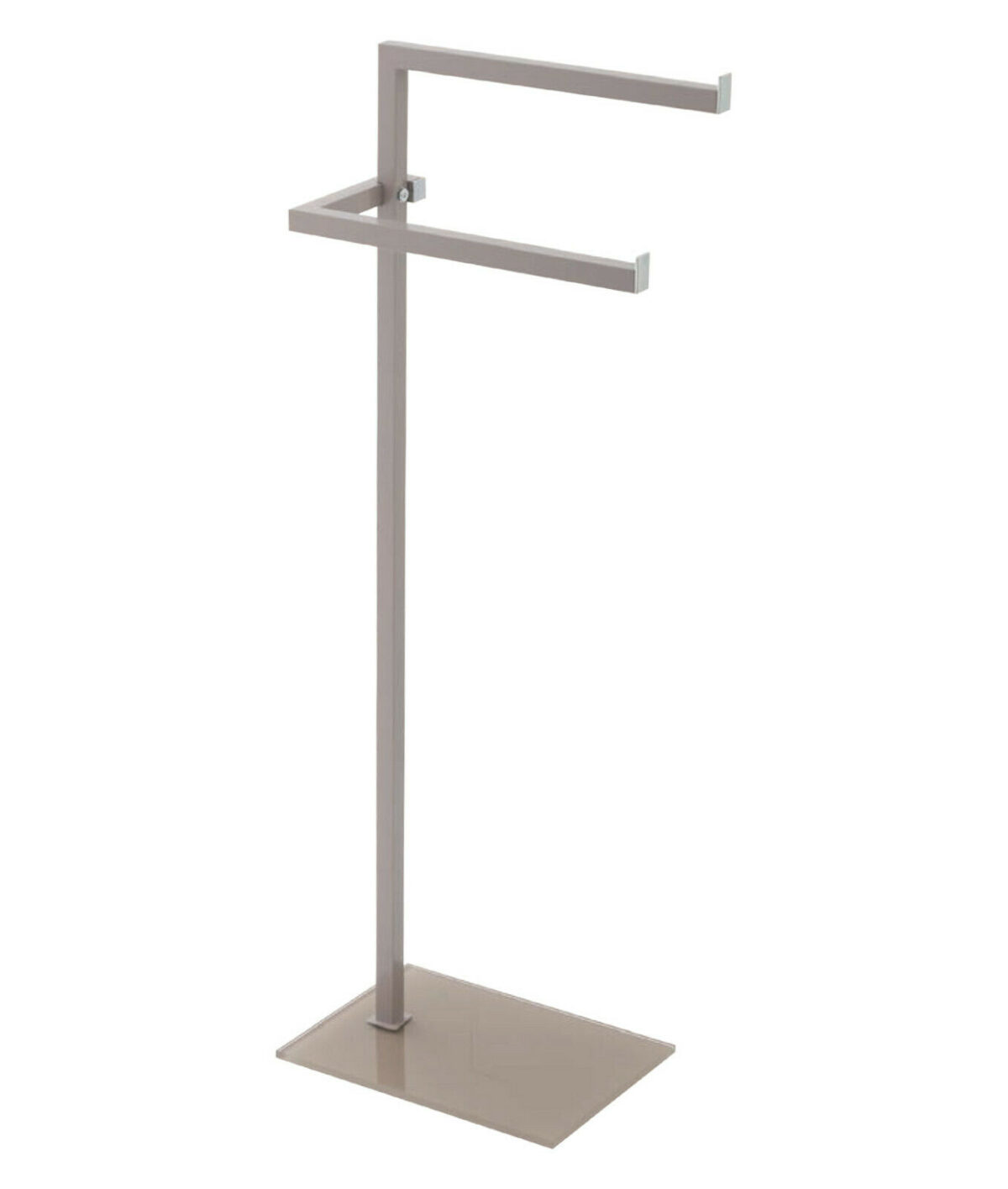 Piantana Porta Asciugamani in Acciaio e Vetro da Bagno 9