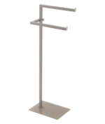 Piantana Porta Asciugamani in Acciaio e Vetro da Bagno 17