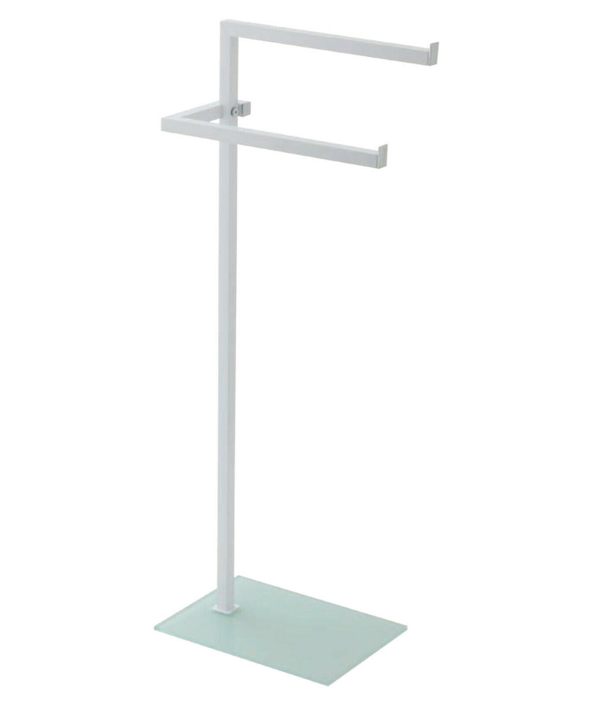 Piantana Porta Asciugamani in Acciaio e Vetro da Bagno 8