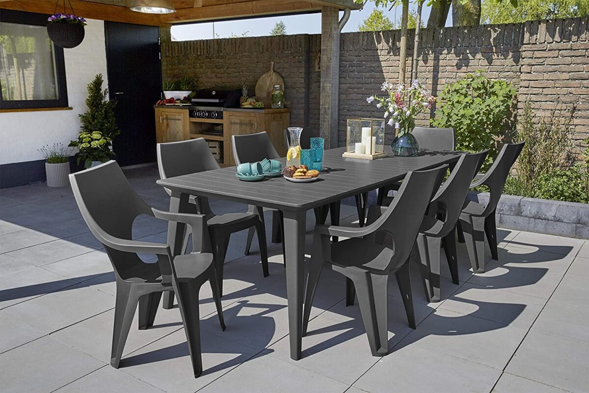 Tavolo da Esterno Giardino Moderno 6 8 Persone Lima Keter 6