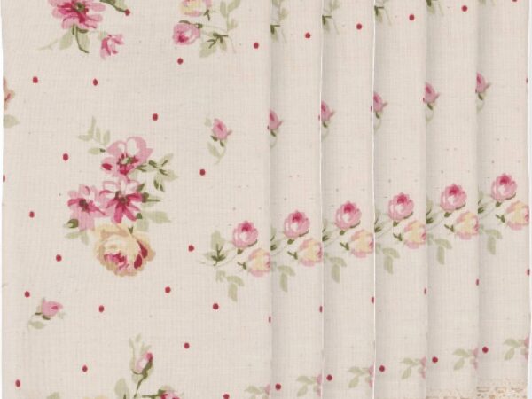 Tovaglioli di Cotone Stoffa Shabby Chic Blanc Mariclò