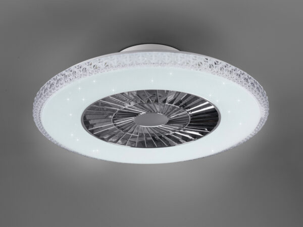 Ventilatore a Soffitto con Plafoniera Glitter Harstand Trio 3