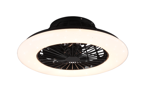 Ventilatore da Soffitto senza Pale LED Nero Stralsund GD Trio