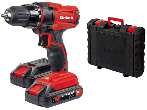 Trapano Avvitatore Einhell TC CD 18-2 Li 2 Batterie 18v