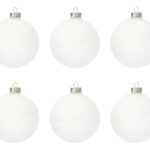 Palline di Natale in Vetro Verde E Argento 9