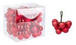Set 5 Mazzetti con 10 Palline di Natale 20 Mm 12