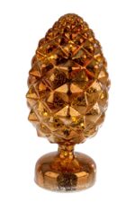 Decorazione Natalizia Luminosa Pigna Spike Oro LED 5