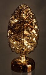 Decorazione Natalizia Luminosa Pigna Spike Oro LED 6