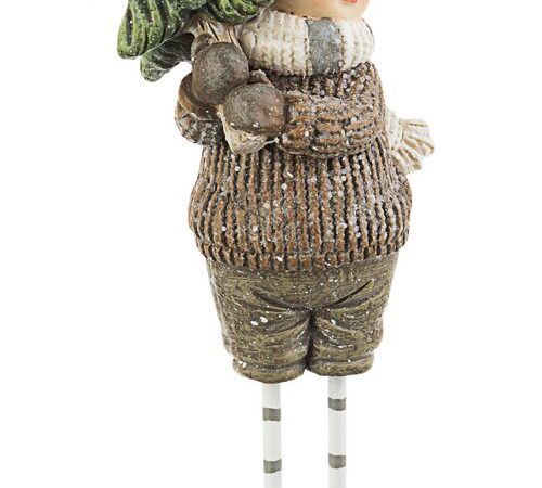 Decorazione Natalizia Bimbo Frio con Pino Addobbi Natale