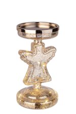 Porta Candela in Vetro Illuminata Led Decorazione Natalizia 8