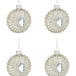 Pendagli a Cuore Albero di Natale Addobbi Natalizi Eleganti 4