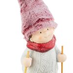 Pupazzo Babbo Natale Charles in Tessuto Verde Bizzotto 5