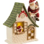 Pupazzo Babbo Natale Rovereto Bianco H 46 cm 5